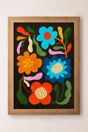 Folk Flower Art Prints